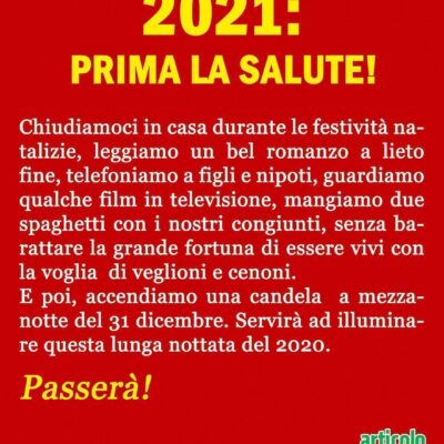 2021 Prima la salute! manifesto