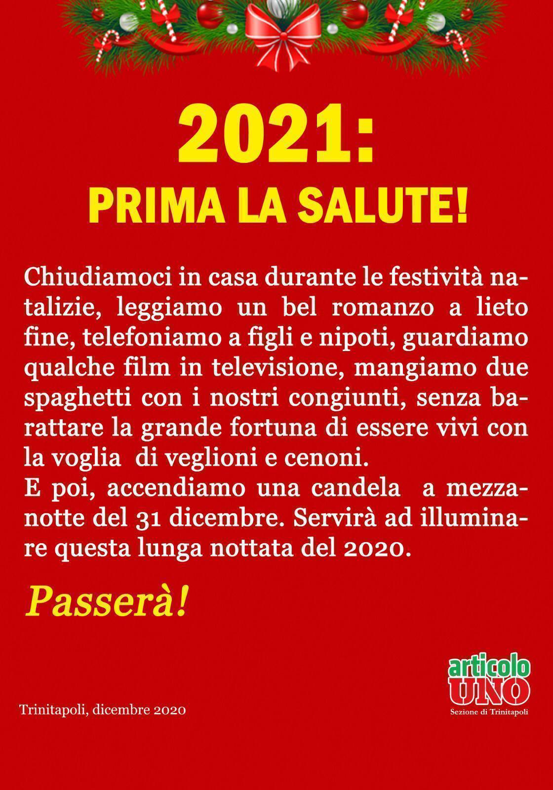 2021 Prima la salute! manifesto
