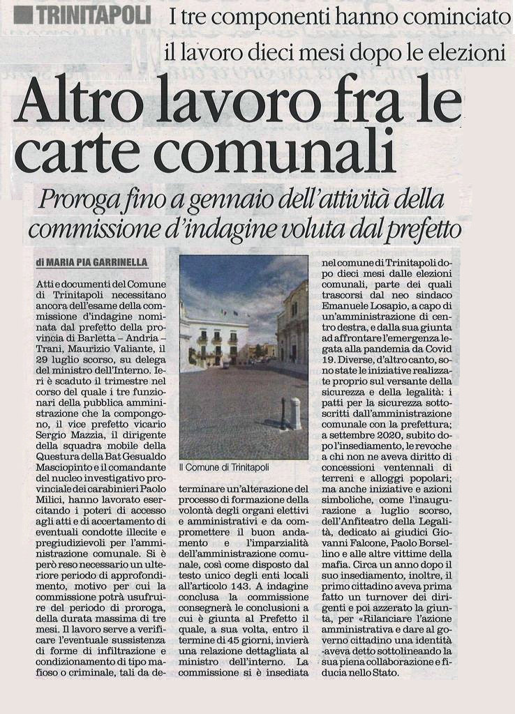 pagina giornale - I sedicenti politici intonano i salmi del silenzio