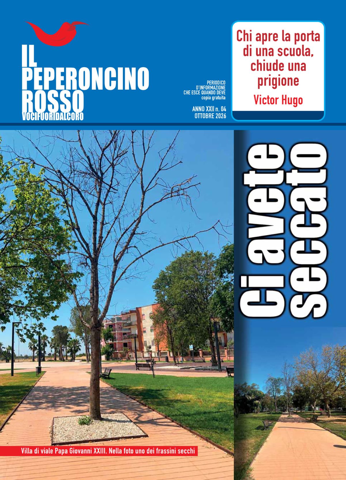 Il peperoncino rosso ottobre 2026